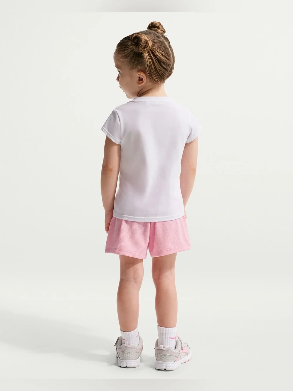 Nike Move with Nature short sleeve tshirt white / pink girls size 3T NWT